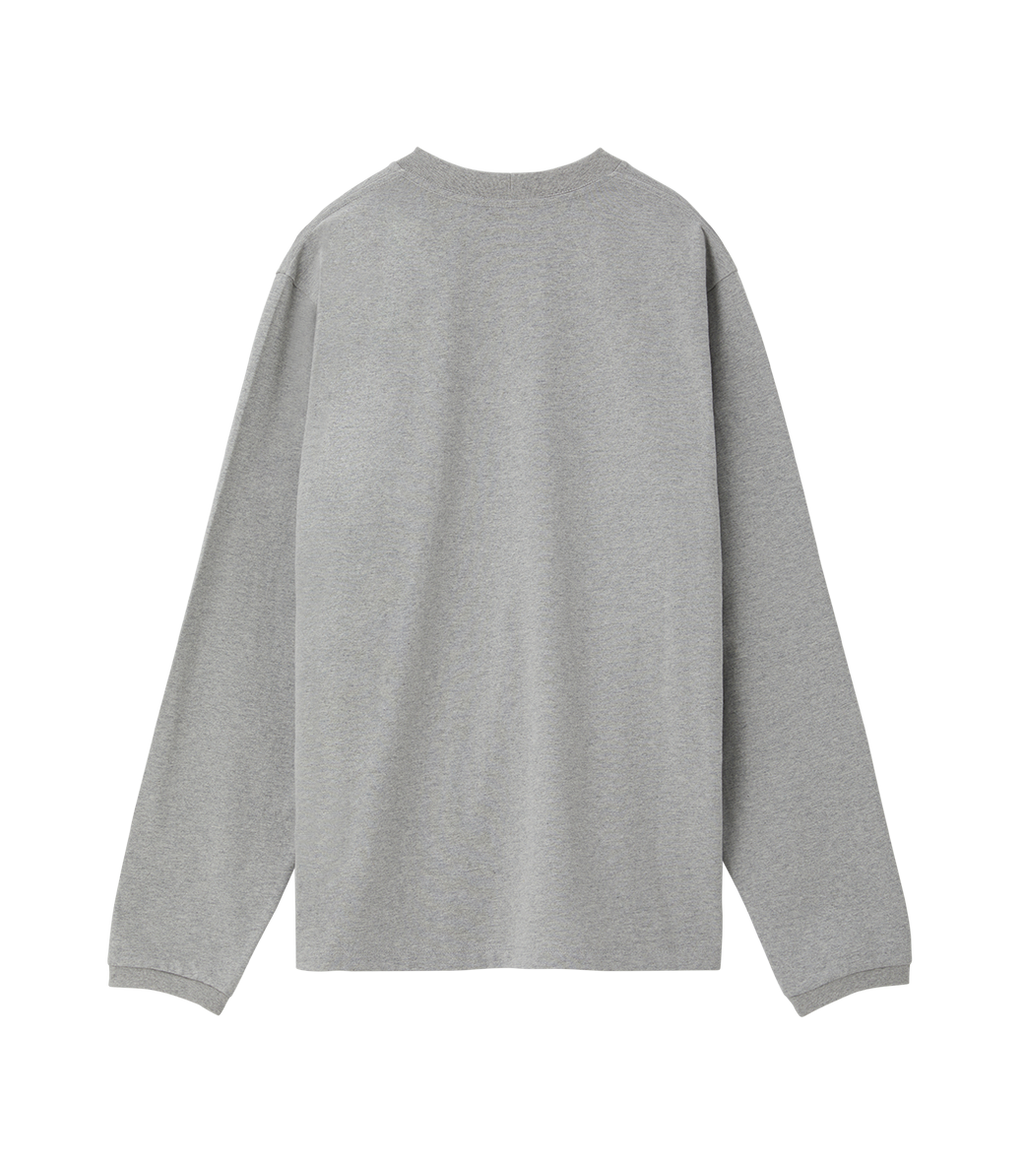 Llege - Llege Logo Long Sleeve T-Shirt (Melange Grey) product image 2 | TRAB K-Fashion Australia