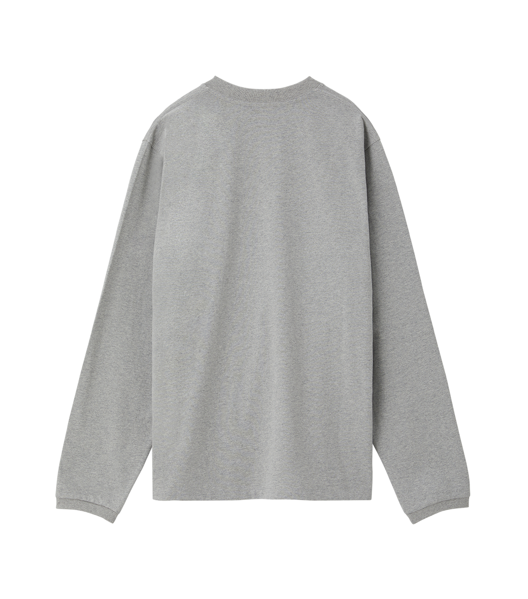 Llege - Llege Logo Long Sleeve T-Shirt (Melange Grey) product image 2 | TRAB K-Fashion Australia