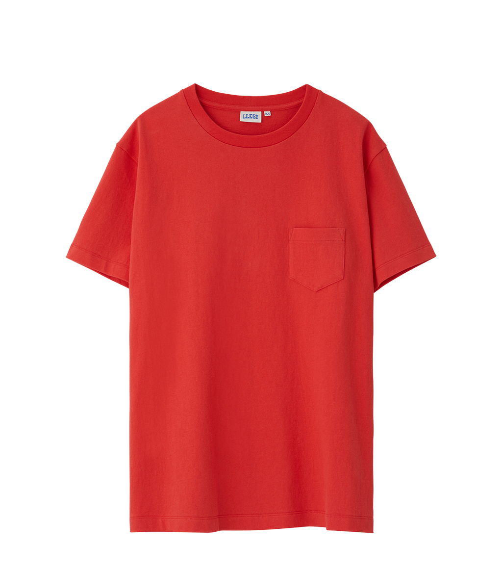 Llege - Back Logo Pocket T-Shirt (Red) product image 1 | TRAB K-Fashion Australia