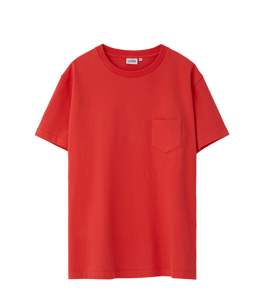Llege - Back Logo Pocket T-Shirt (Red) product image 1 | TRAB K-Fashion Australia