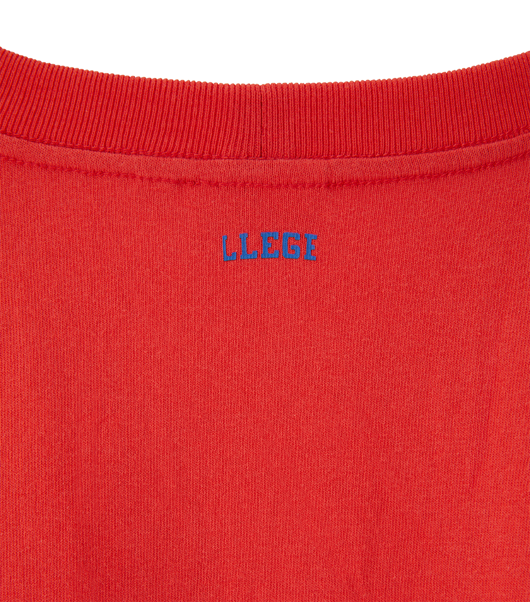 Llege - Back Logo Pocket T-Shirt (Red) product image 3 | TRAB K-Fashion Australia