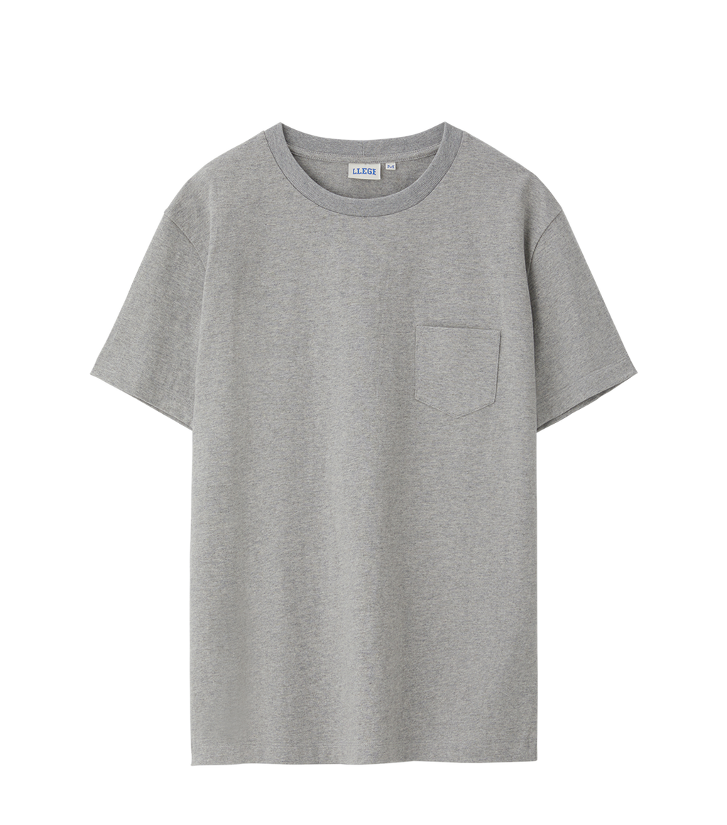 Llege - Back Logo Pocket T-Shirt (Grey) product image 1 | TRAB K-Fashion Australia