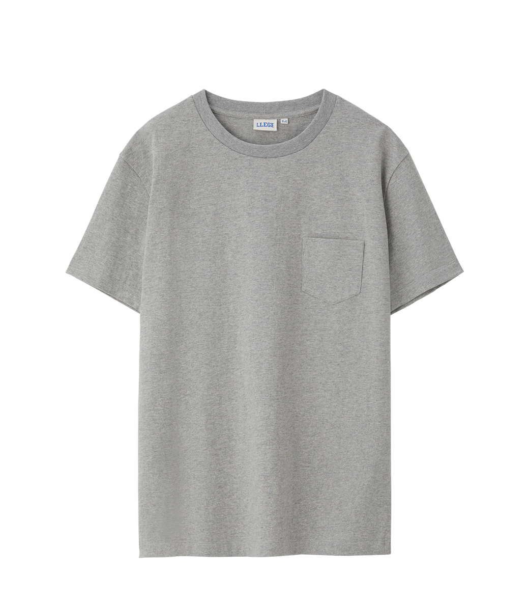 Llege - Back Logo Pocket T-Shirt (Grey) product image 1 | TRAB K-Fashion Australia