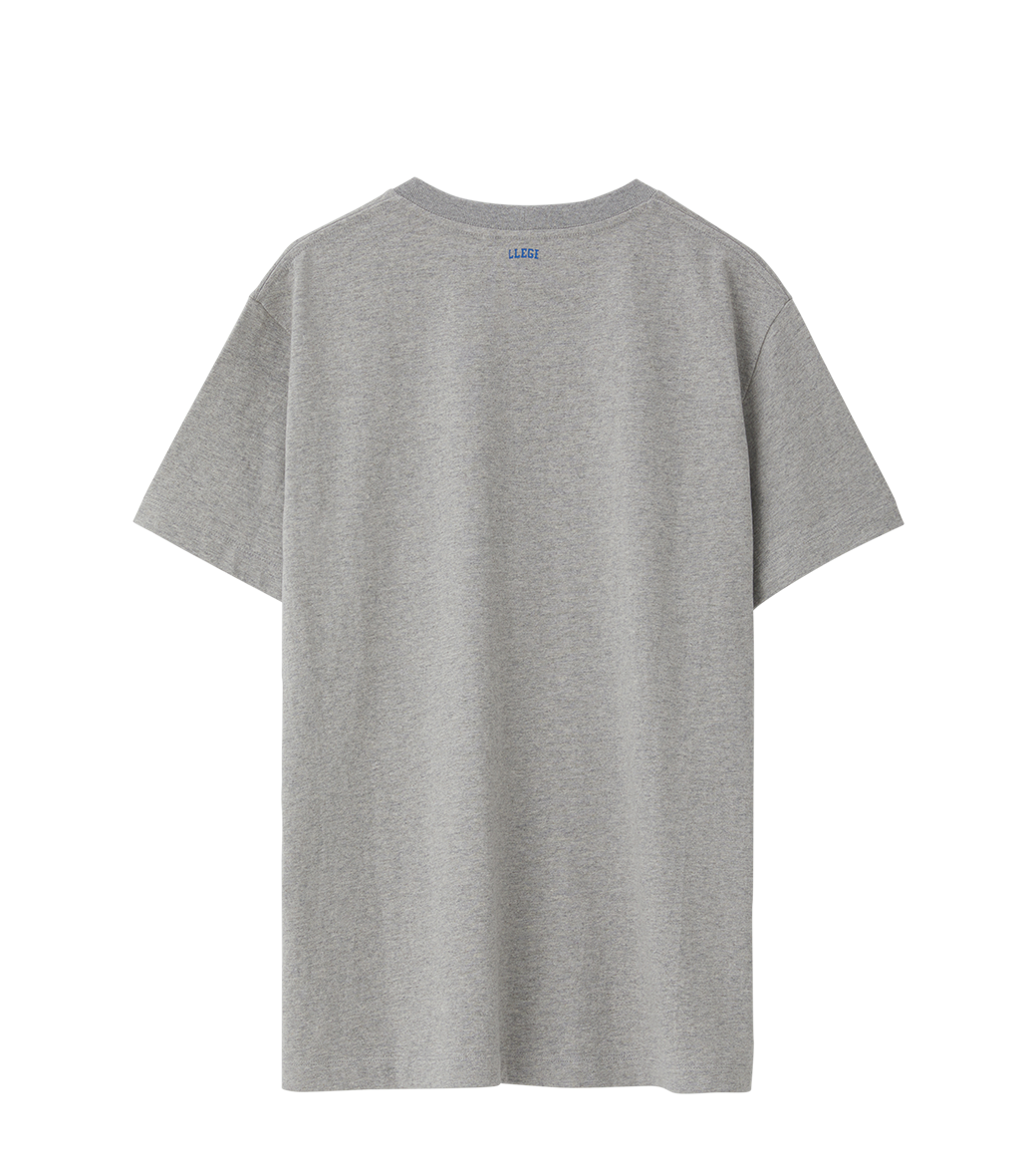Llege - Back Logo Pocket T-Shirt (Grey) product image 2 | TRAB K-Fashion Australia