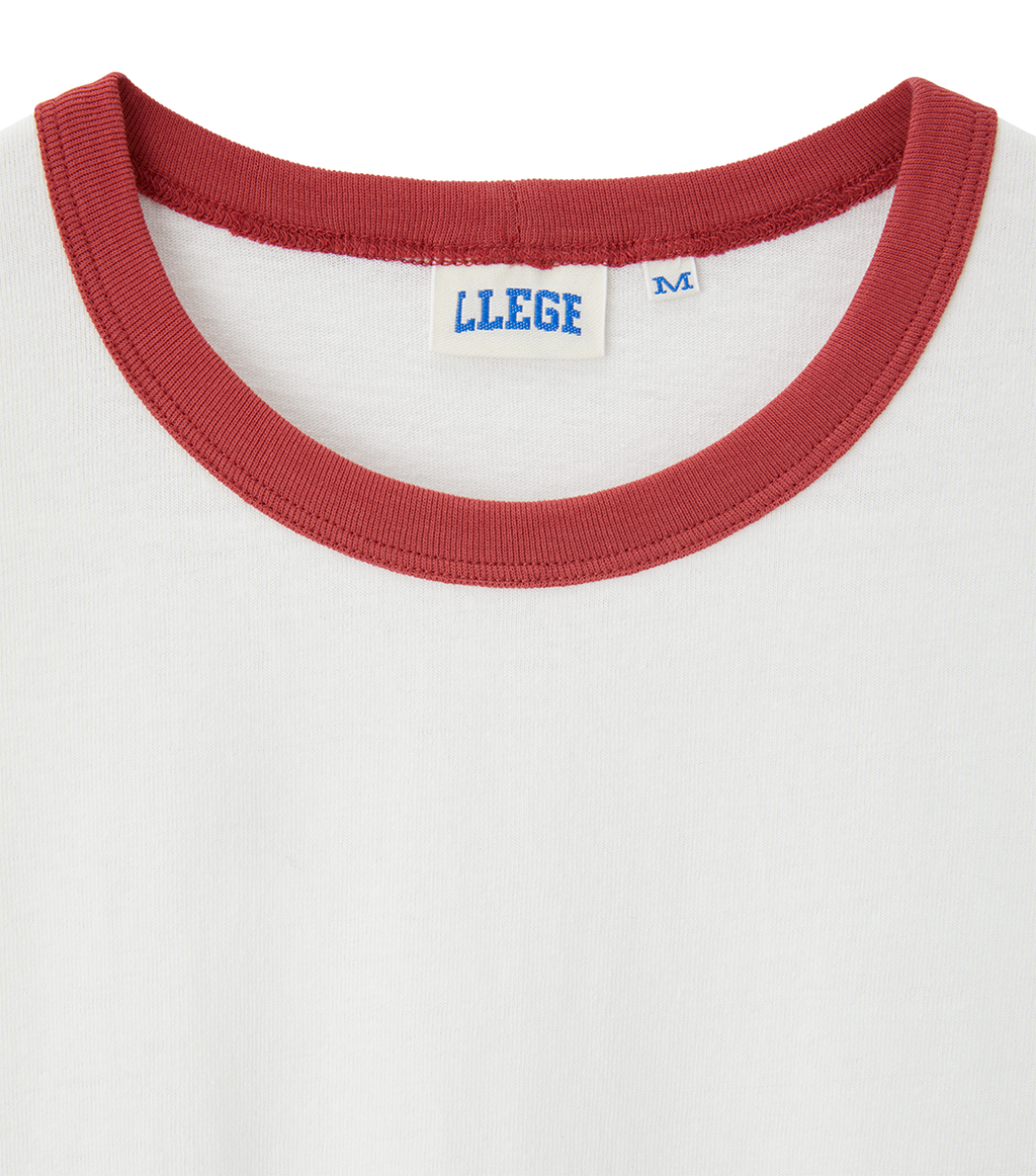 Llege - Llege Logo Ringer T-Shirt (Off White) product image 4 | TRAB K-Fashion Australia