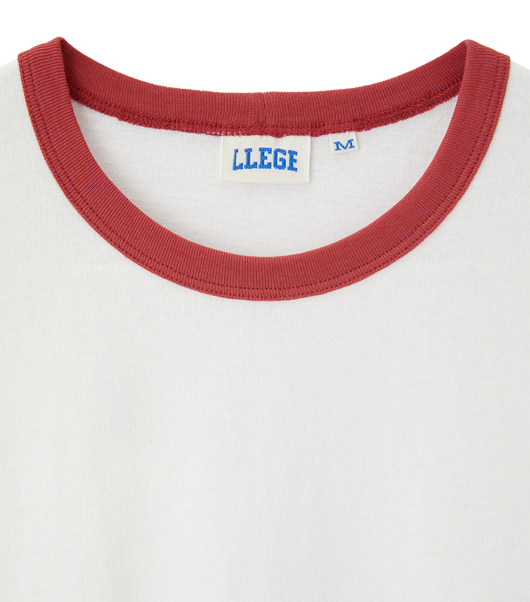 Llege - Llege Logo Ringer T-Shirt (Off White) product image 4 | TRAB K-Fashion Australia