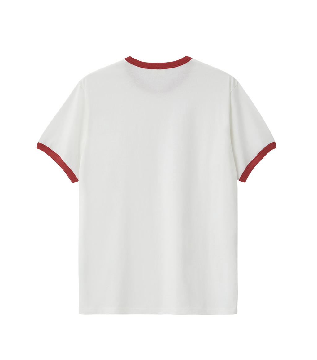 Llege - Llege Logo Ringer T-Shirt (Off White) product image 2 | TRAB K-Fashion Australia