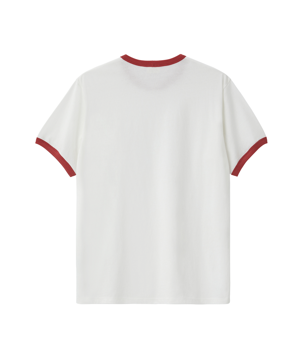 Llege - Llege Logo Ringer T-Shirt (Off White) product image 2 | TRAB K-Fashion Australia