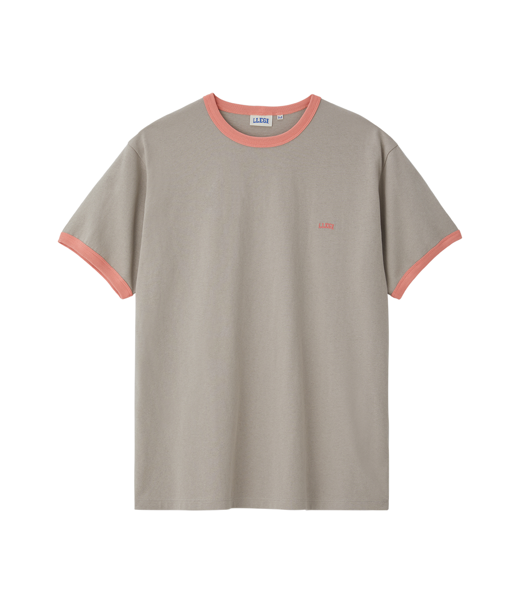 Llege - Llege Logo Ringer T-Shirt (Grey) product image 1 | TRAB K-Fashion Australia
