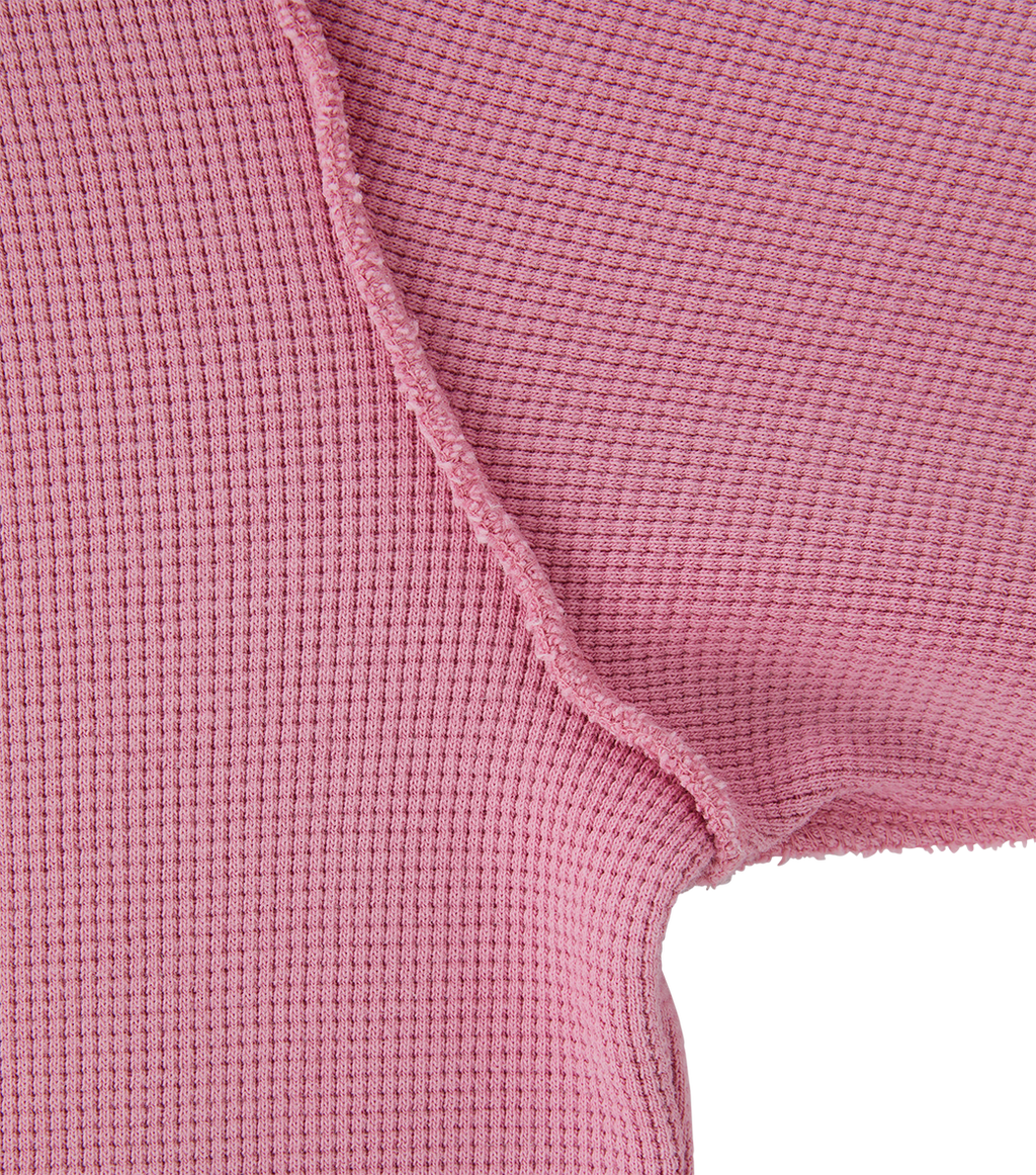 Llege - Oversized Llege Logo Waffle T-Shirt (Pink) product image 4 | TRAB K-Fashion Australia