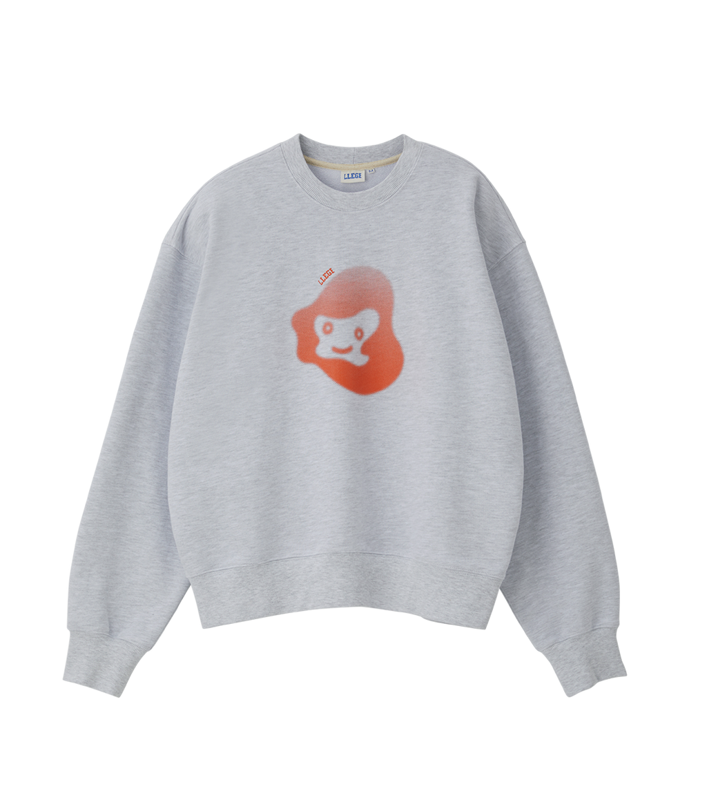 Llege - Jubangwol Heavy Cotton Sweatshirt (Melange Grey) product image 1 | TRAB K-Fashion Australia