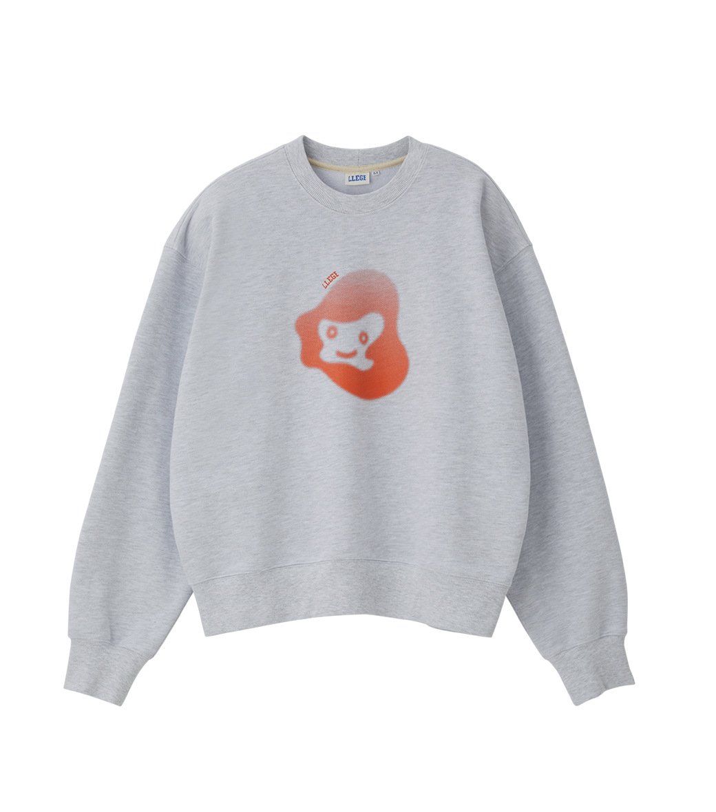 Llege - Jubangwol Heavy Cotton Sweatshirt (Melange Grey) product image 1 | TRAB K-Fashion Australia