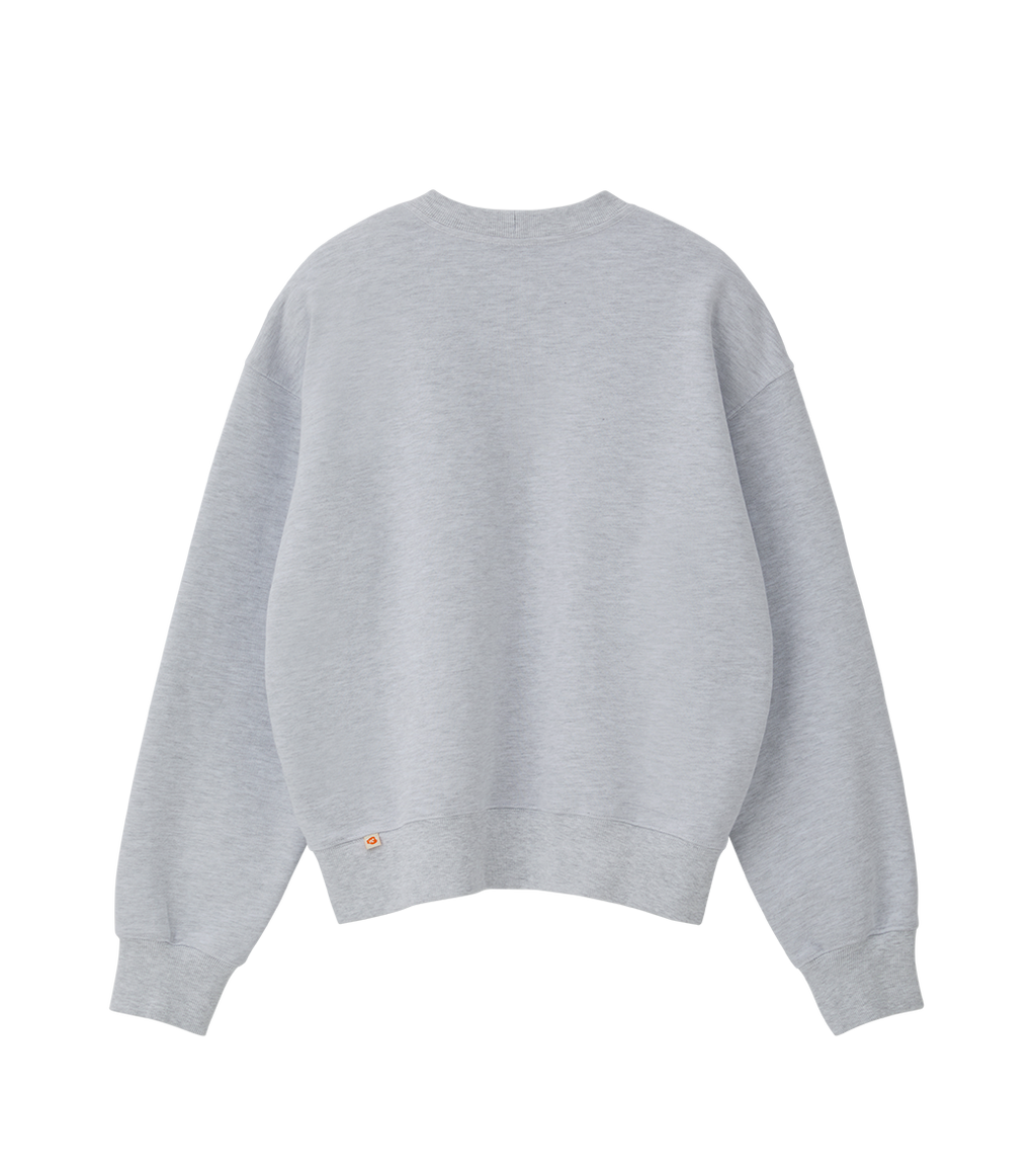 Llege - Jubangwol Heavy Cotton Sweatshirt (Melange Grey) product image 2 | TRAB K-Fashion Australia