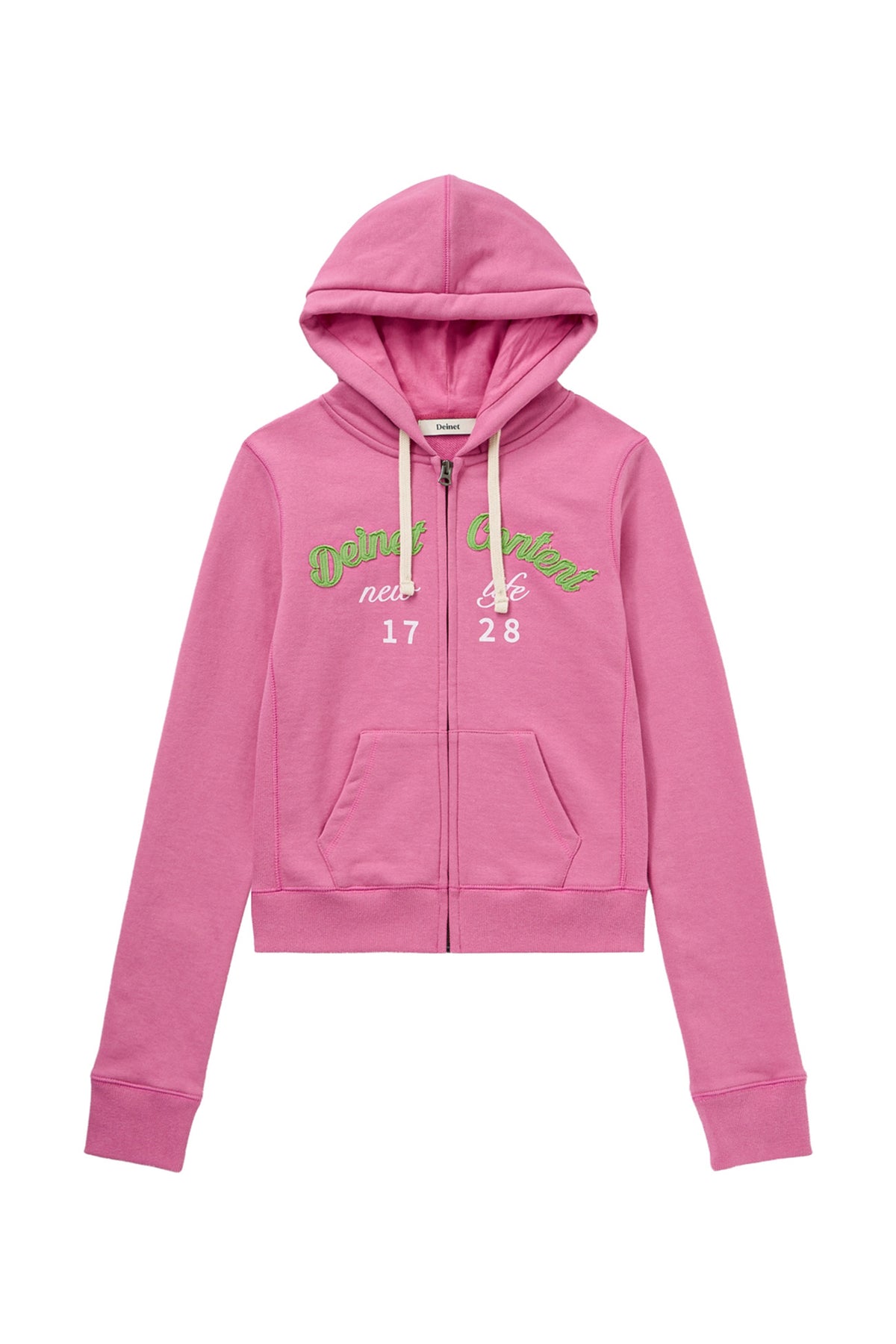 Deinet - Content Slim Hood Zip - Up (Pink) product image 1 | TRAB K-Fashion Australia