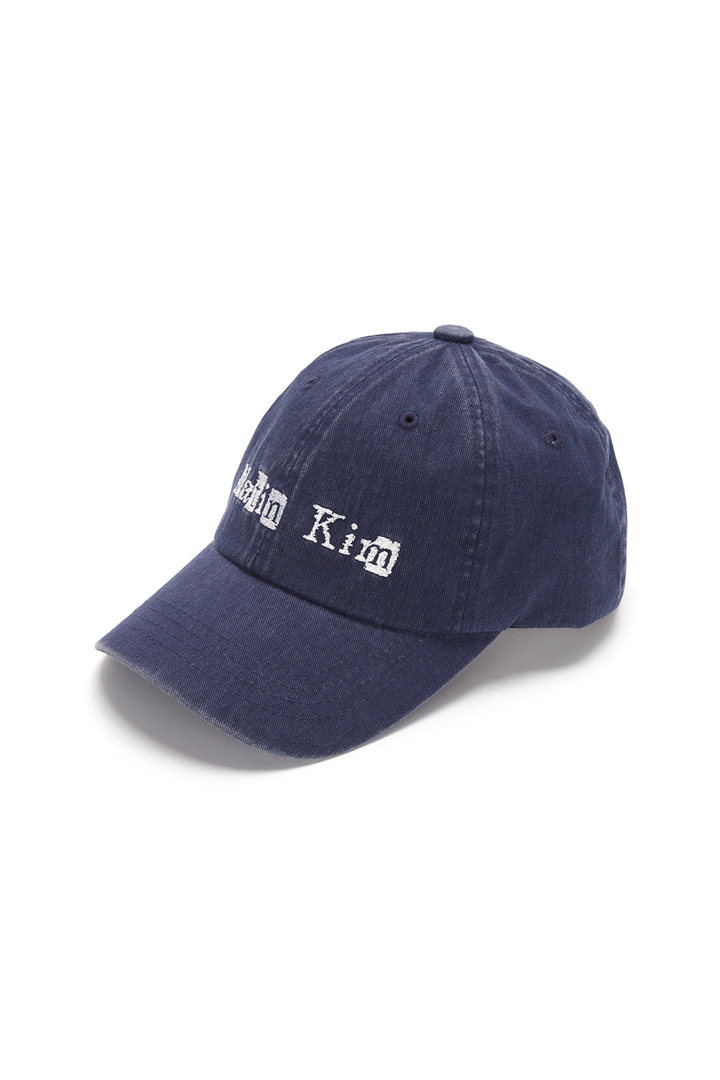 Matin Kim - Logo Scrap Ball Cap (Navy) product image 2 | TRAB K-Fashion Australia