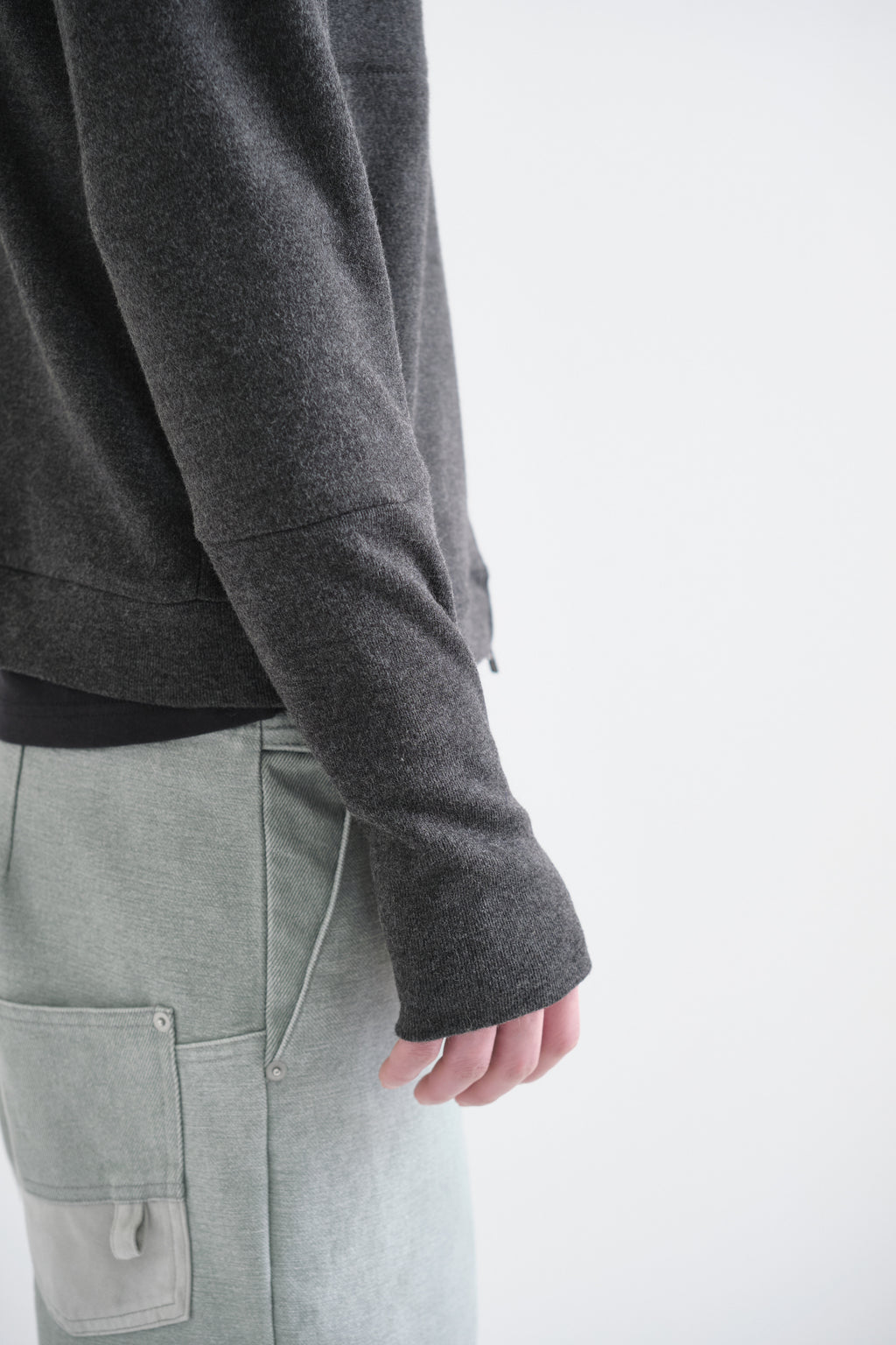 Hatchingroom - Layer Cardigan V2 (Charcoal) product image 9 | TRAB K-Fashion Australia