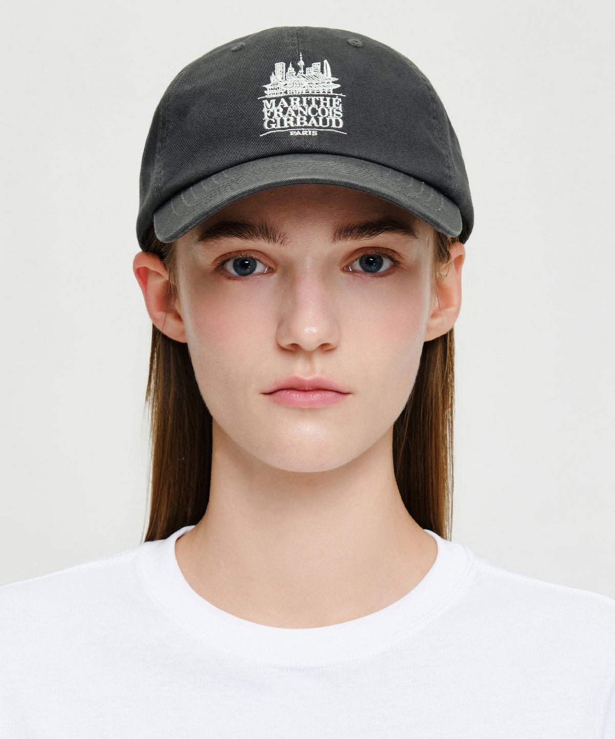 Marithe & Francois Girbaud - Seoul Exclusive Classic Logo Cap (Charcoal) product image 6 | TRAB K-Fashion Australia