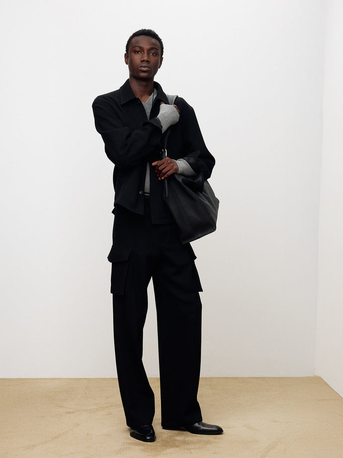 Tonywack - Textured Wool Shirt Blouson (Black) product image 5 | TRAB K-Fashion Australia