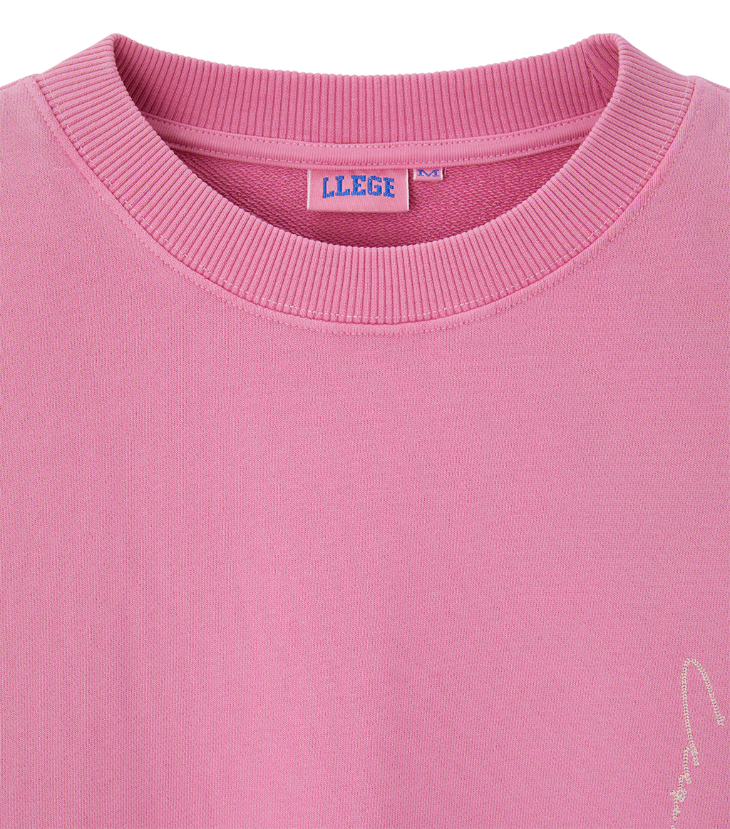 Llege - Garment Dyed Sweatshirt (Pink) product image 4 | TRAB K-Fashion Australia