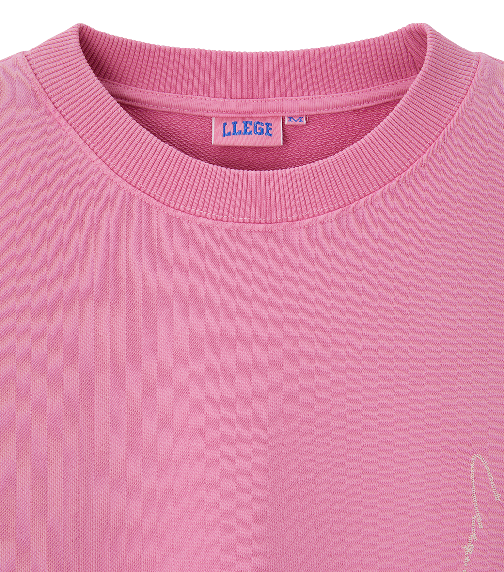 Llege - Garment Dyed Sweatshirt (Pink) product image 4 | TRAB K-Fashion Australia