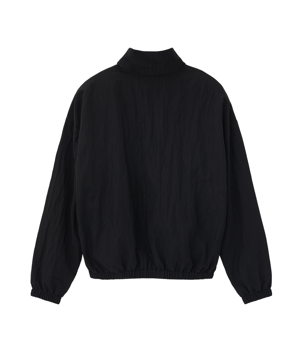 Llege - Jubangwol Logo Nylon Half Zip Up (Black) product image 2 | TRAB K-Fashion Australia