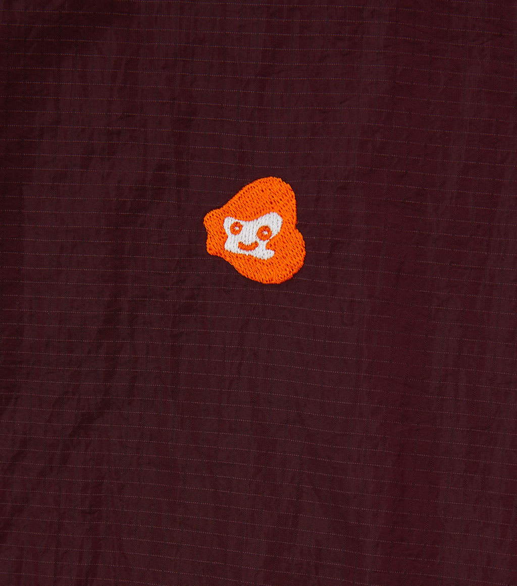 Llege - Jubangwol Logo Nylon Half Zip Up (Burgundy) product image 3 | TRAB K-Fashion Australia