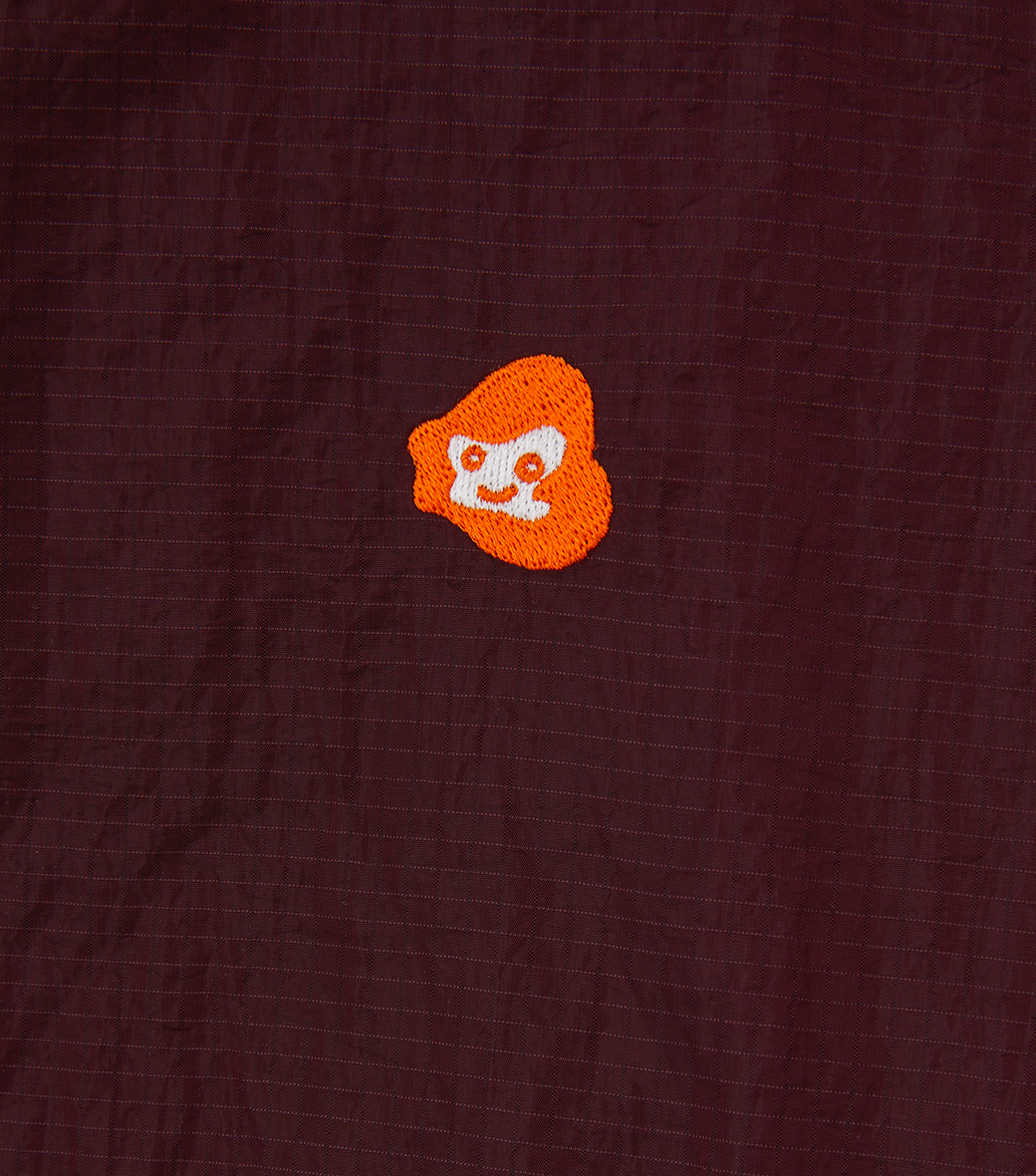Llege - Jubangwol Logo Nylon Half Zip Up (Burgundy) product image 3 | TRAB K-Fashion Australia