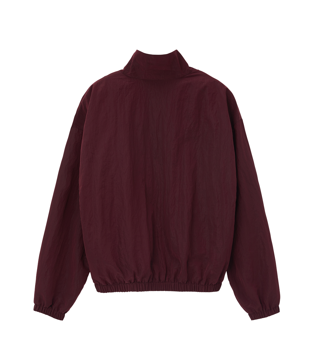 Llege - Jubangwol Logo Nylon Half Zip Up (Burgundy) product image 2 | TRAB K-Fashion Australia