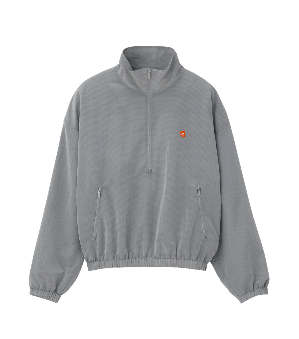 Llege - Jubangwol Logo Nylon Half Zip Up (Grey) product image 1 | TRAB K-Fashion Australia