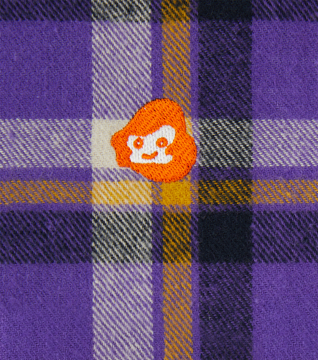 Llege - Check Flannel Boarder Shirt (Purple) product image 3 | TRAB K-Fashion Australia