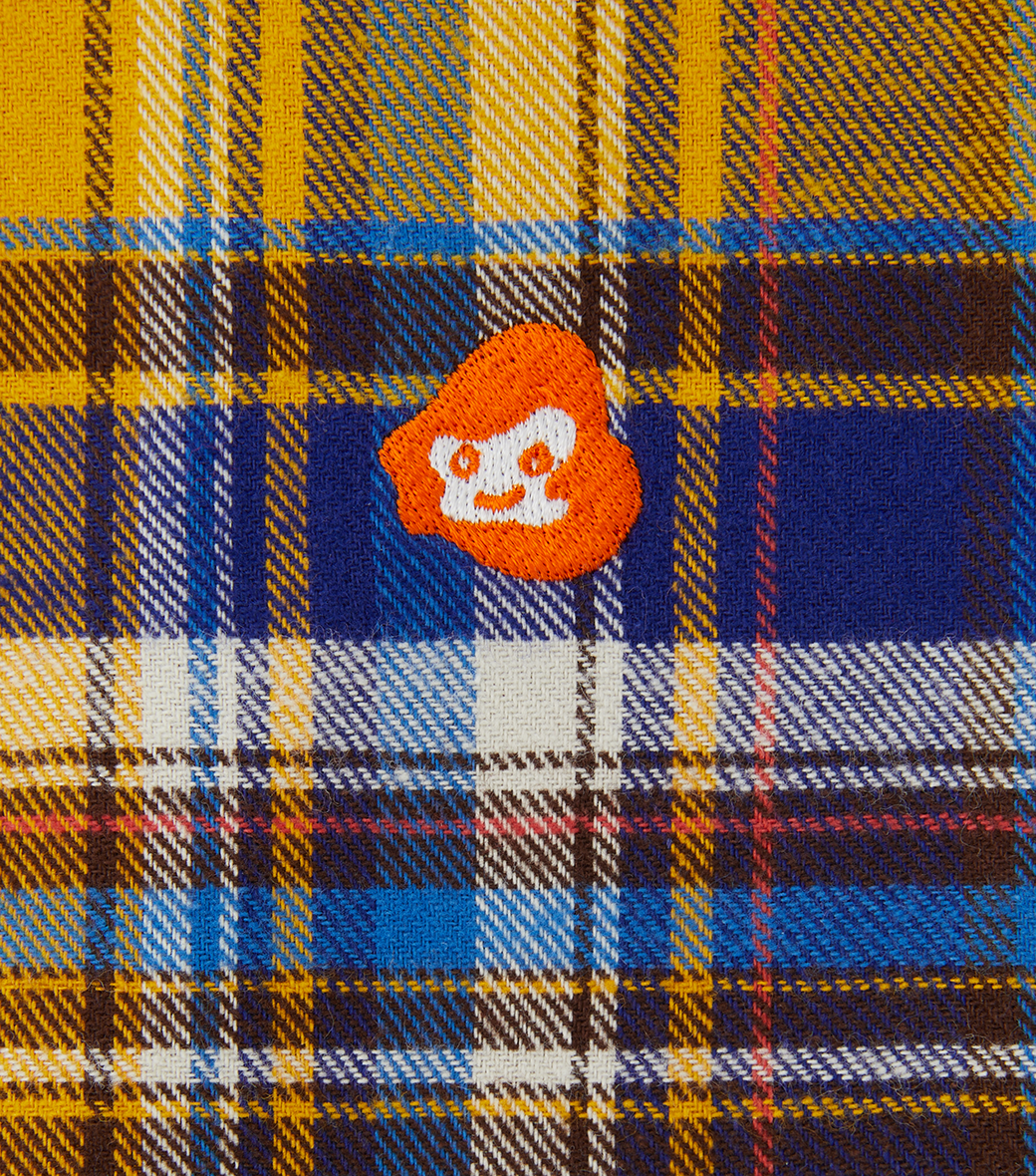 Llege - Check Flannel Boarder Shirt (Yellow) product image 3 | TRAB K-Fashion Australia