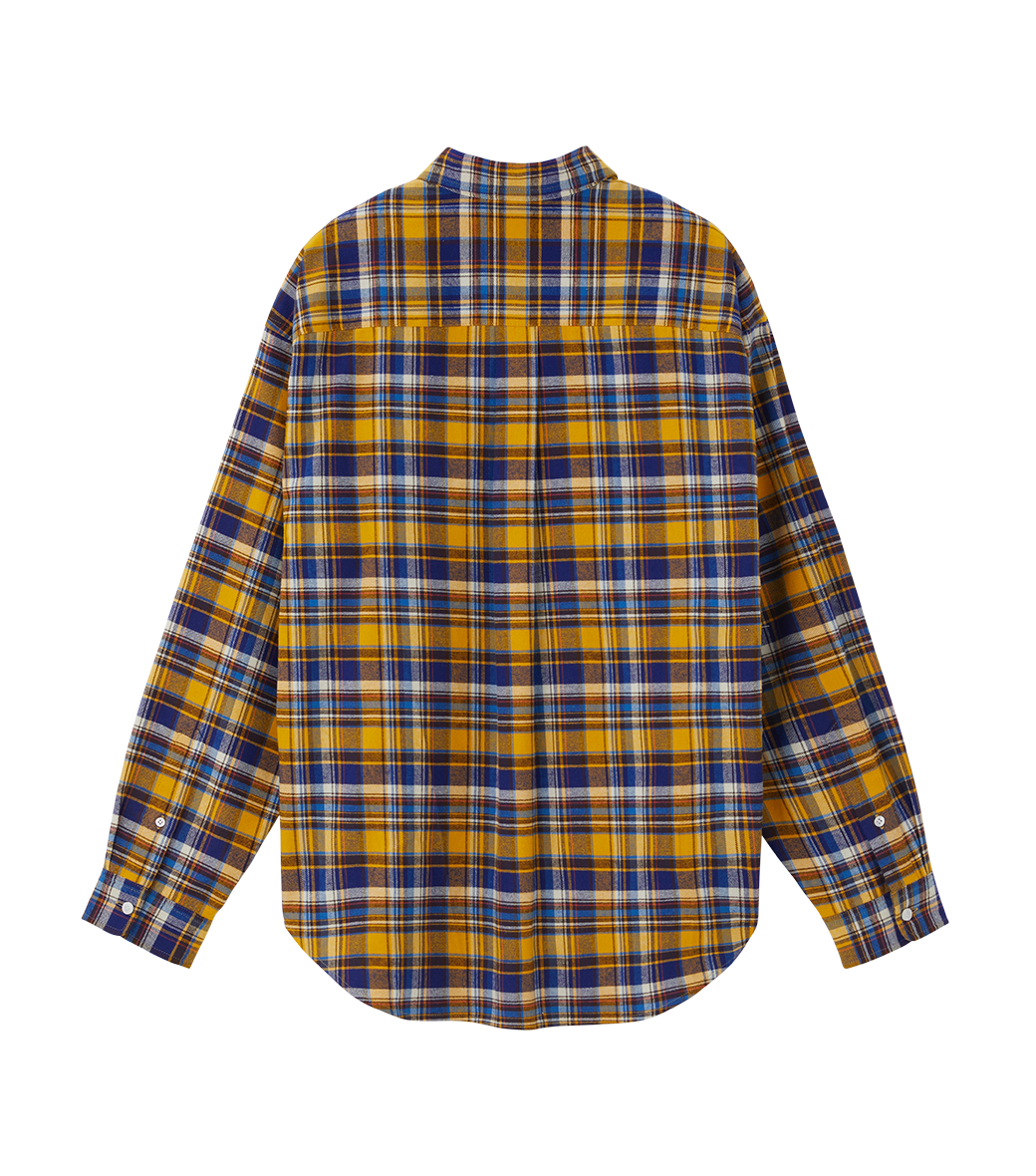 Llege - Check Flannel Boarder Shirt (Yellow) product image 2 | TRAB K-Fashion Australia