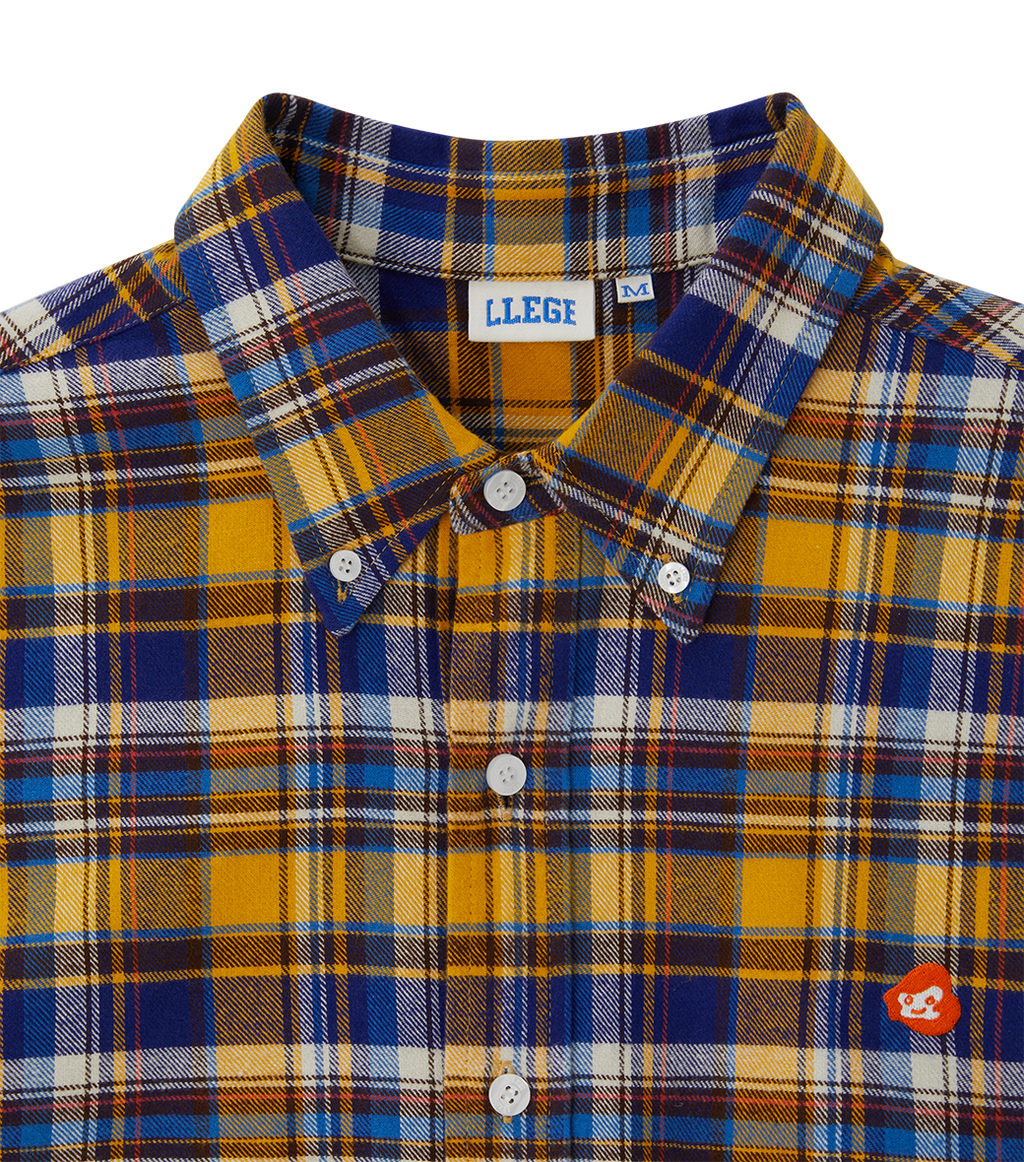 Llege - Check Flannel Boarder Shirt (Yellow) product image 4 | TRAB K-Fashion Australia