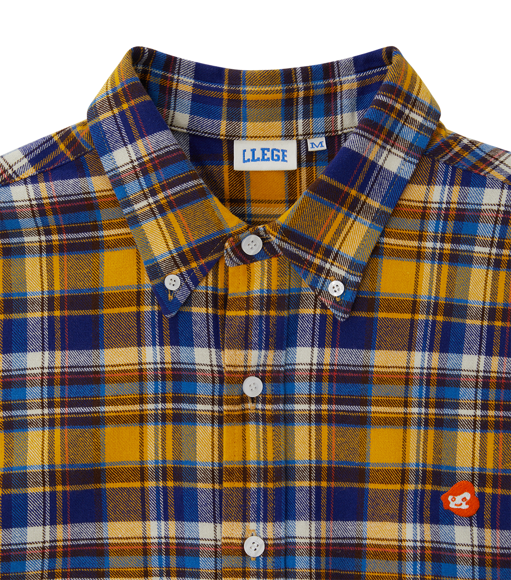 Llege - Check Flannel Boarder Shirt (Yellow) product image 4 | TRAB K-Fashion Australia