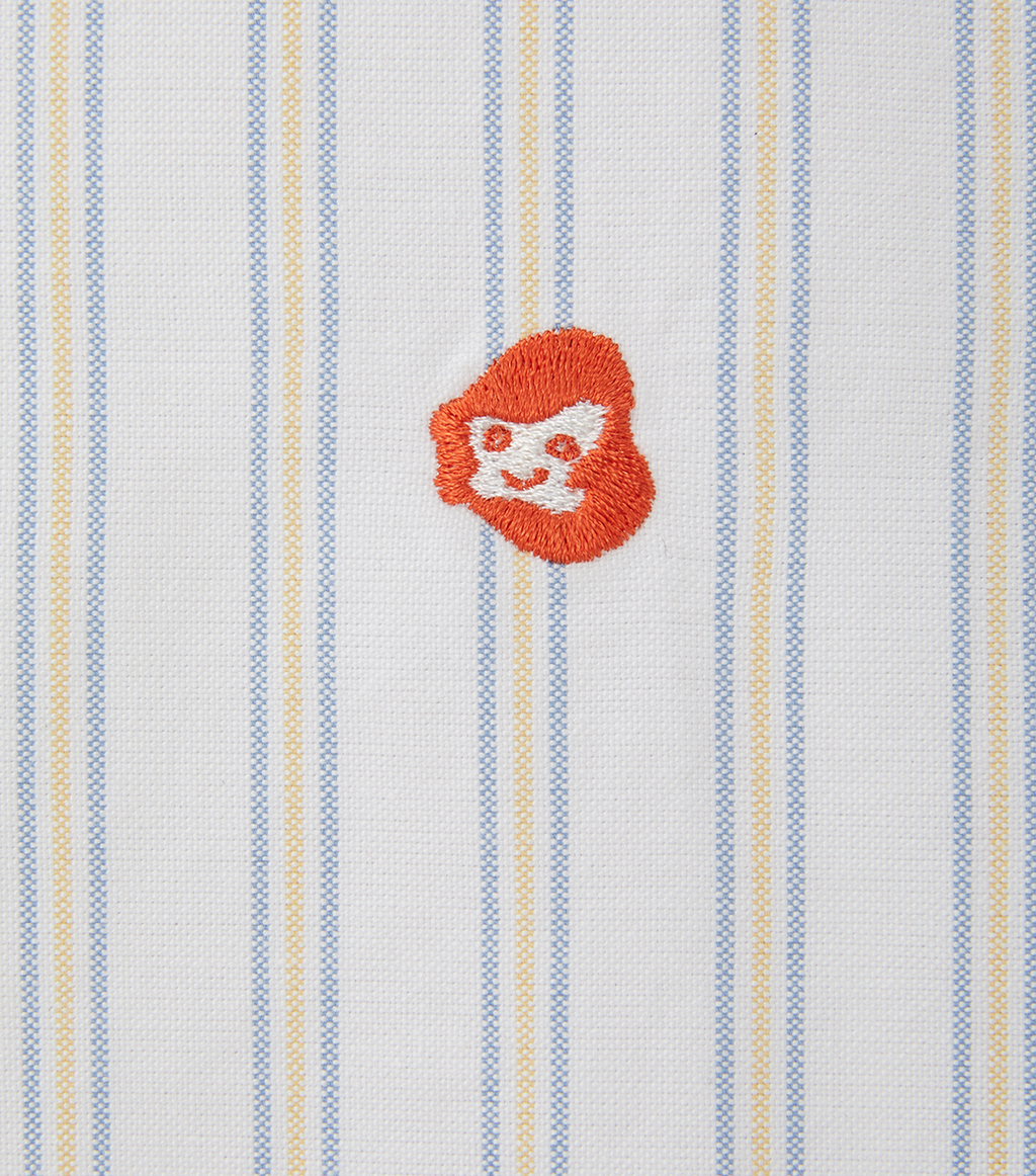 Llege - Multi Stripe Oxford Shirt (Off White) product image 3 | TRAB K-Fashion Australia