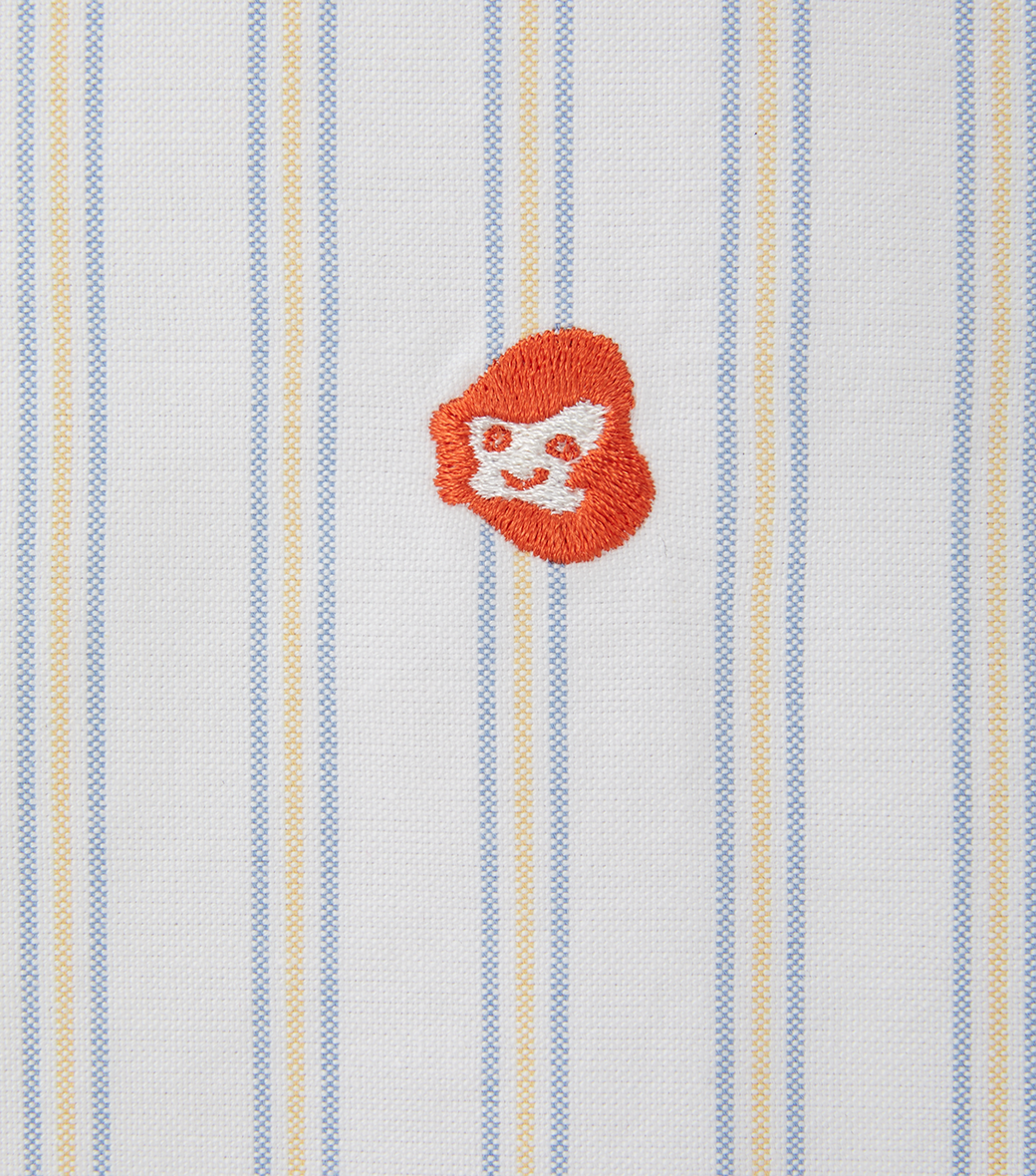 Llege - Multi Stripe Oxford Shirt (Off White) product image 3 | TRAB K-Fashion Australia
