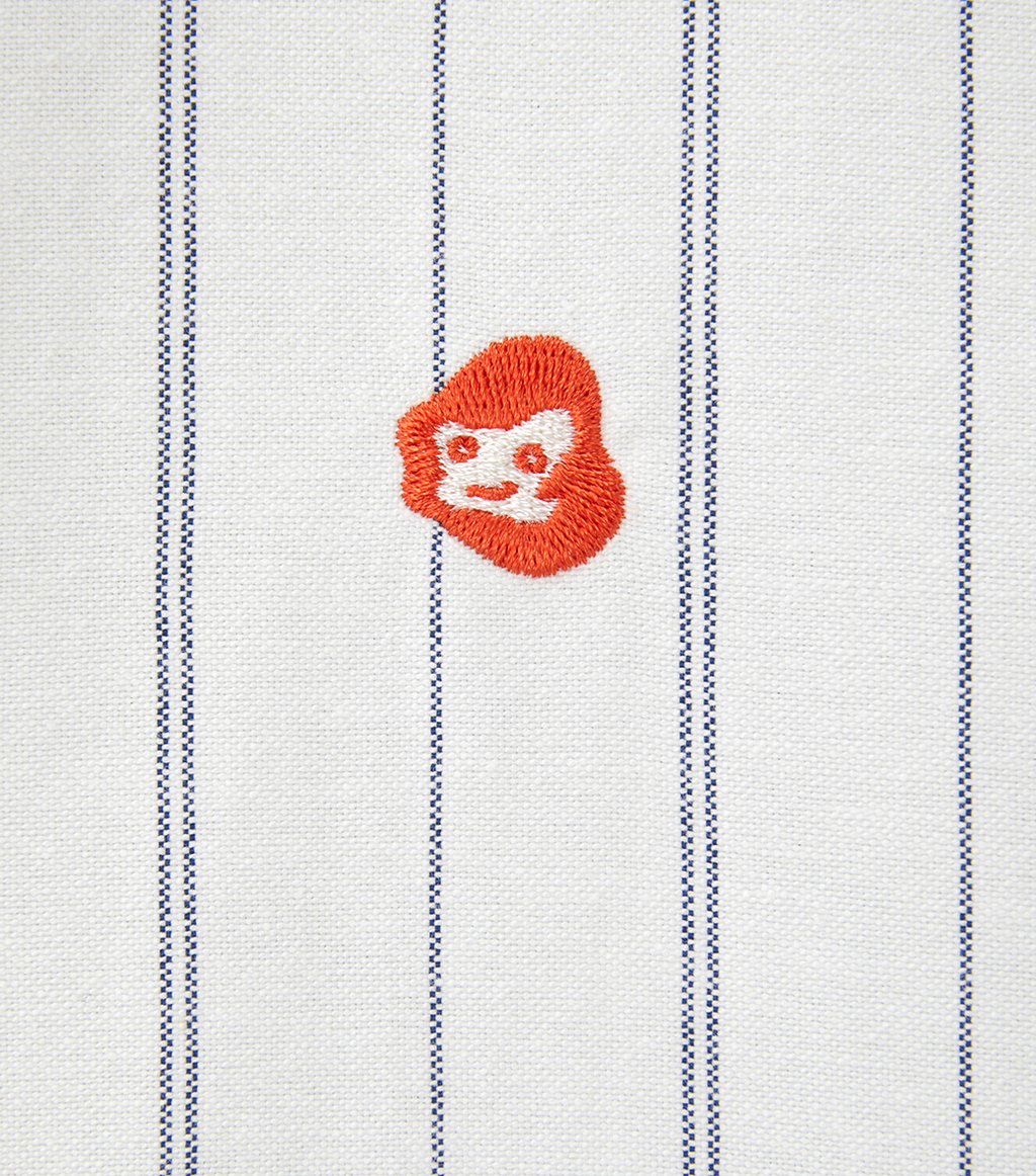 Llege - Stripe Oxford Shirt (Off White) product image 2 | TRAB K-Fashion Australia