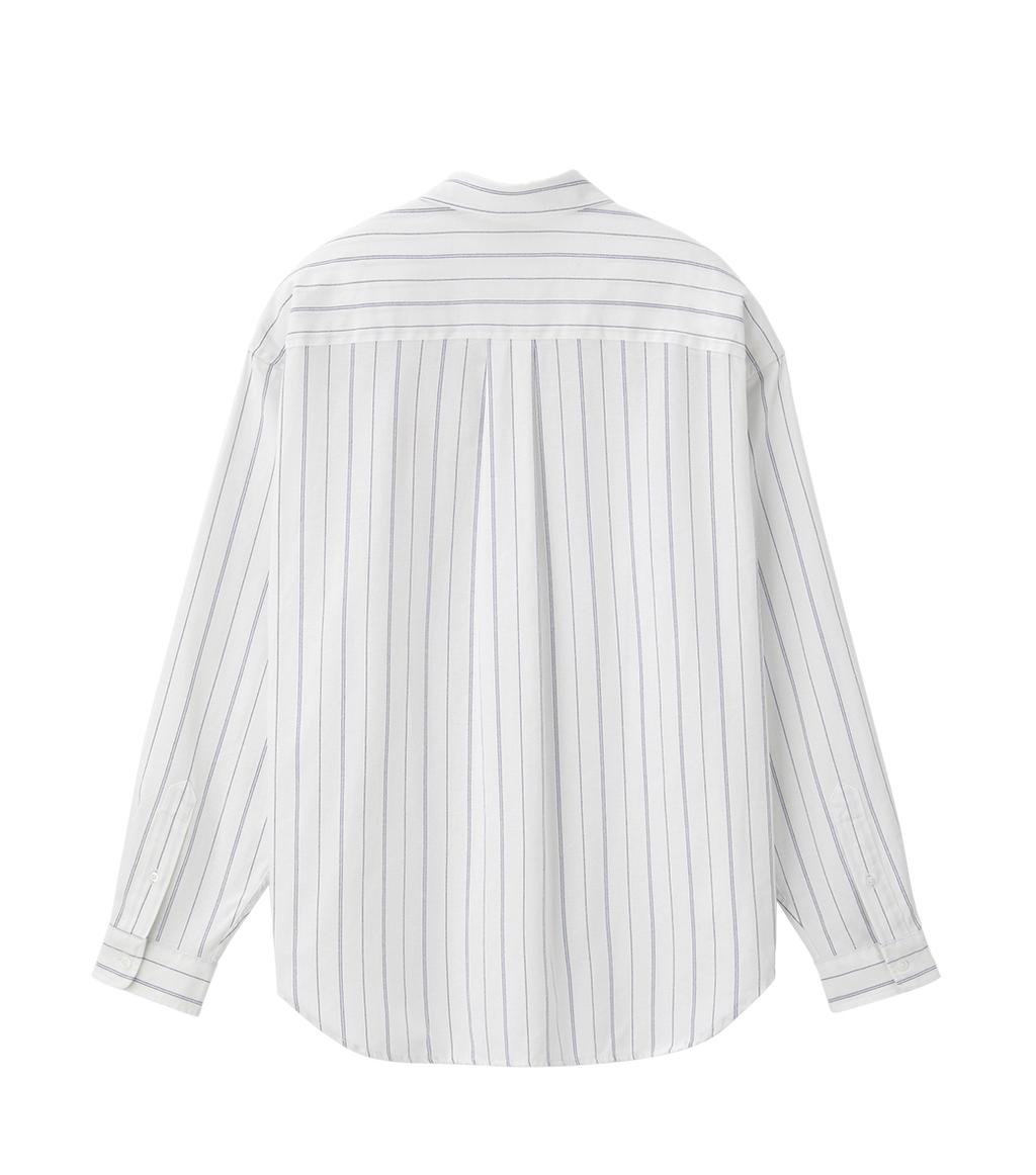 Llege - Stripe Oxford Shirt (Off White) product image 5 | TRAB K-Fashion Australia