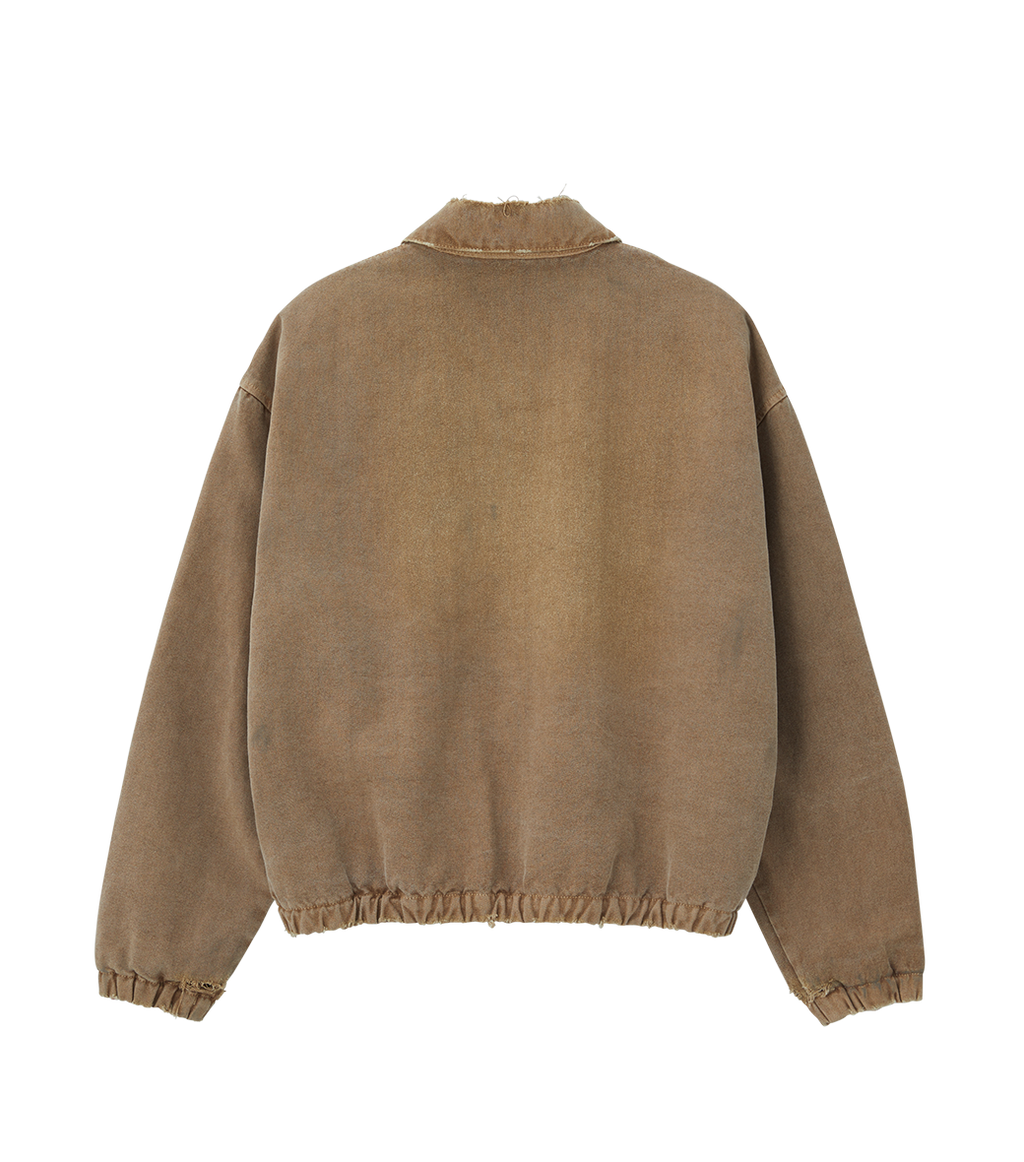 Llege - Destroyed Denim Harrington (Beige) product image 2 | TRAB K-Fashion Australia