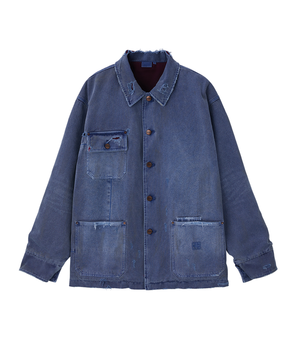 Llege - Damaged Work Jacket (Blue) product image 1 | TRAB K-Fashion Australia