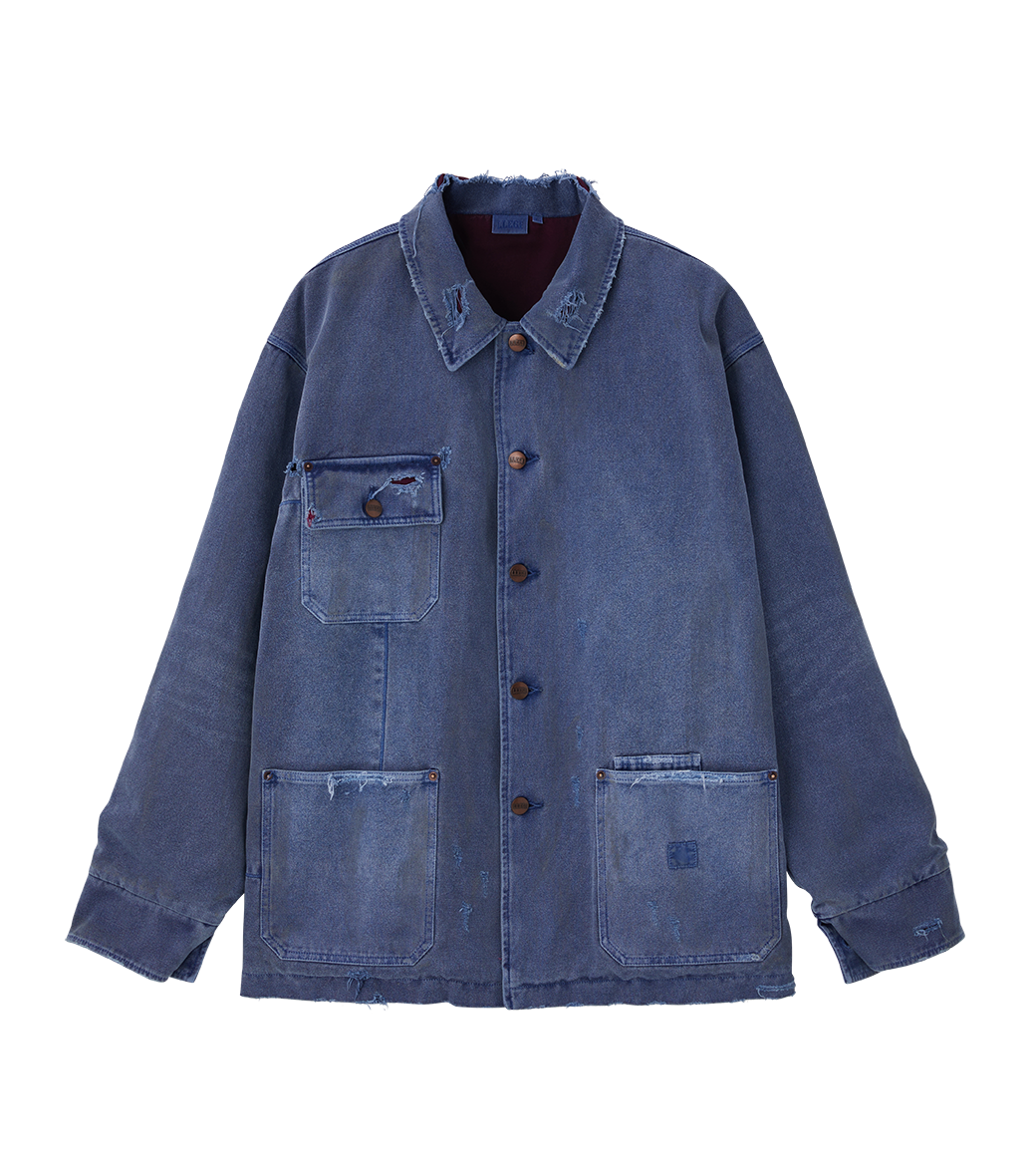 Llege - Damaged Work Jacket (Blue) product image 1 | TRAB K-Fashion Australia