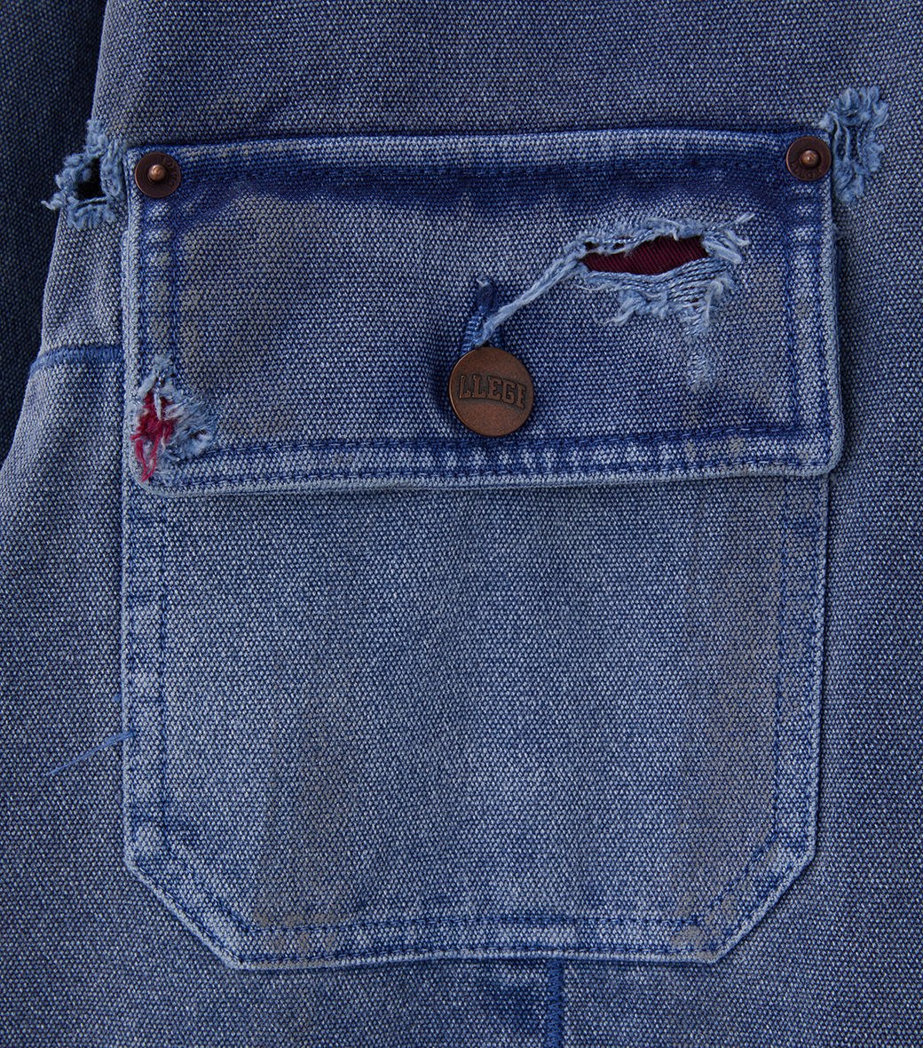 Llege - Damaged Work Jacket (Blue) product image 3 | TRAB K-Fashion Australia