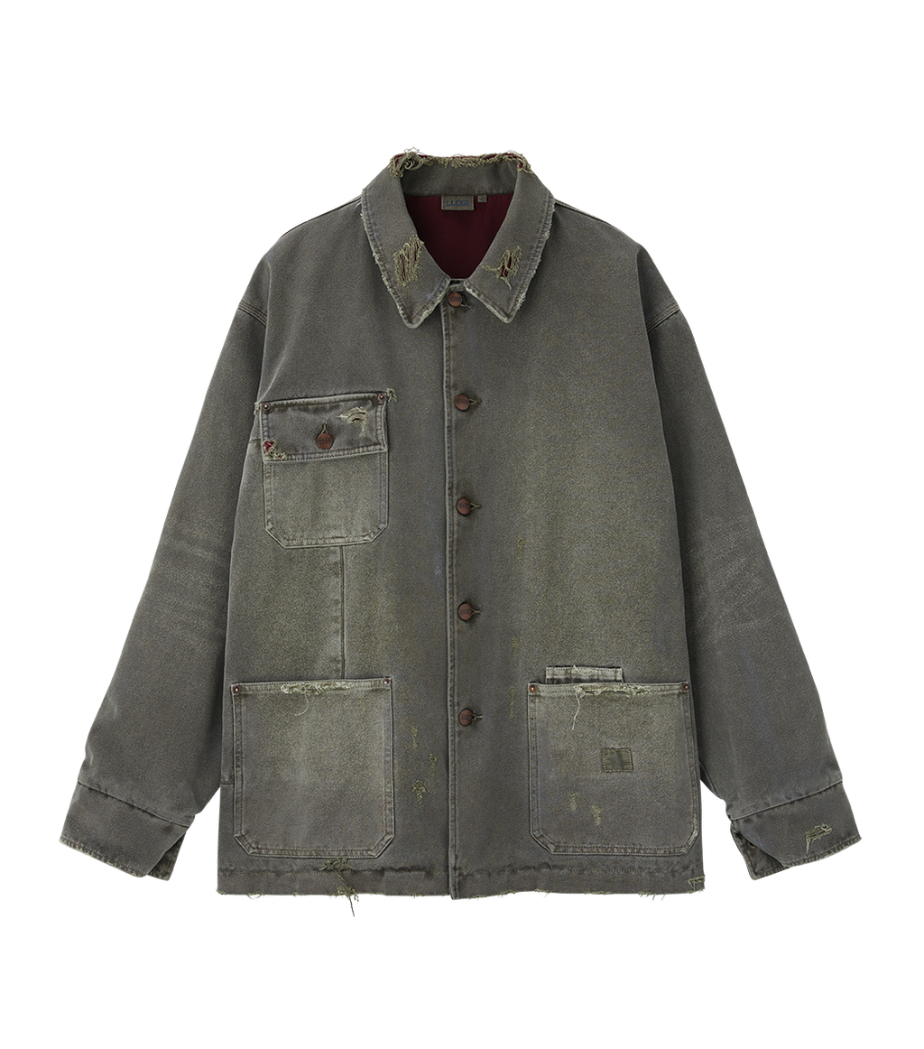 Llege - Damaged Work Jacket (Grey) product image 1 | TRAB K-Fashion Australia