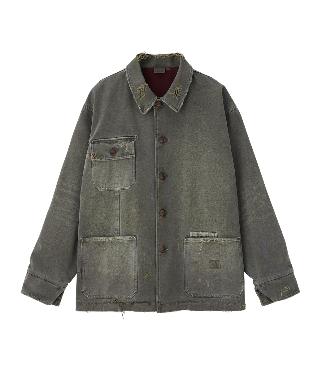 Llege - Damaged Work Jacket (Grey) product image 1 | TRAB K-Fashion Australia