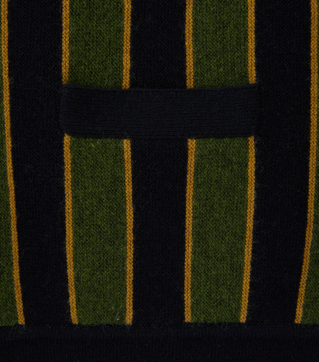 Llege - Vertical Stripe Polo Knit (Green) product image 4 | TRAB K-Fashion Australia
