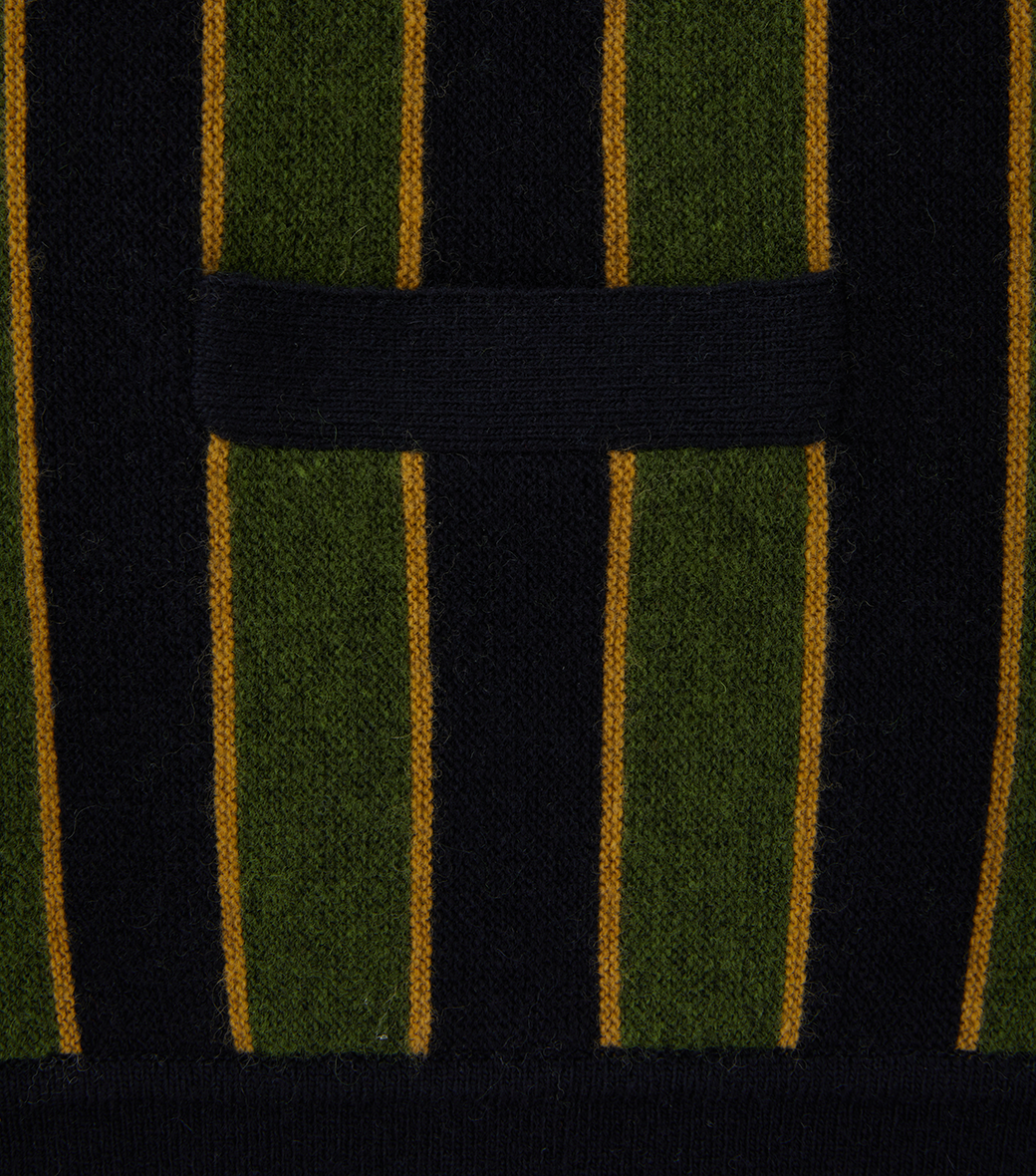 Llege - Vertical Stripe Polo Knit (Green) product image 4 | TRAB K-Fashion Australia