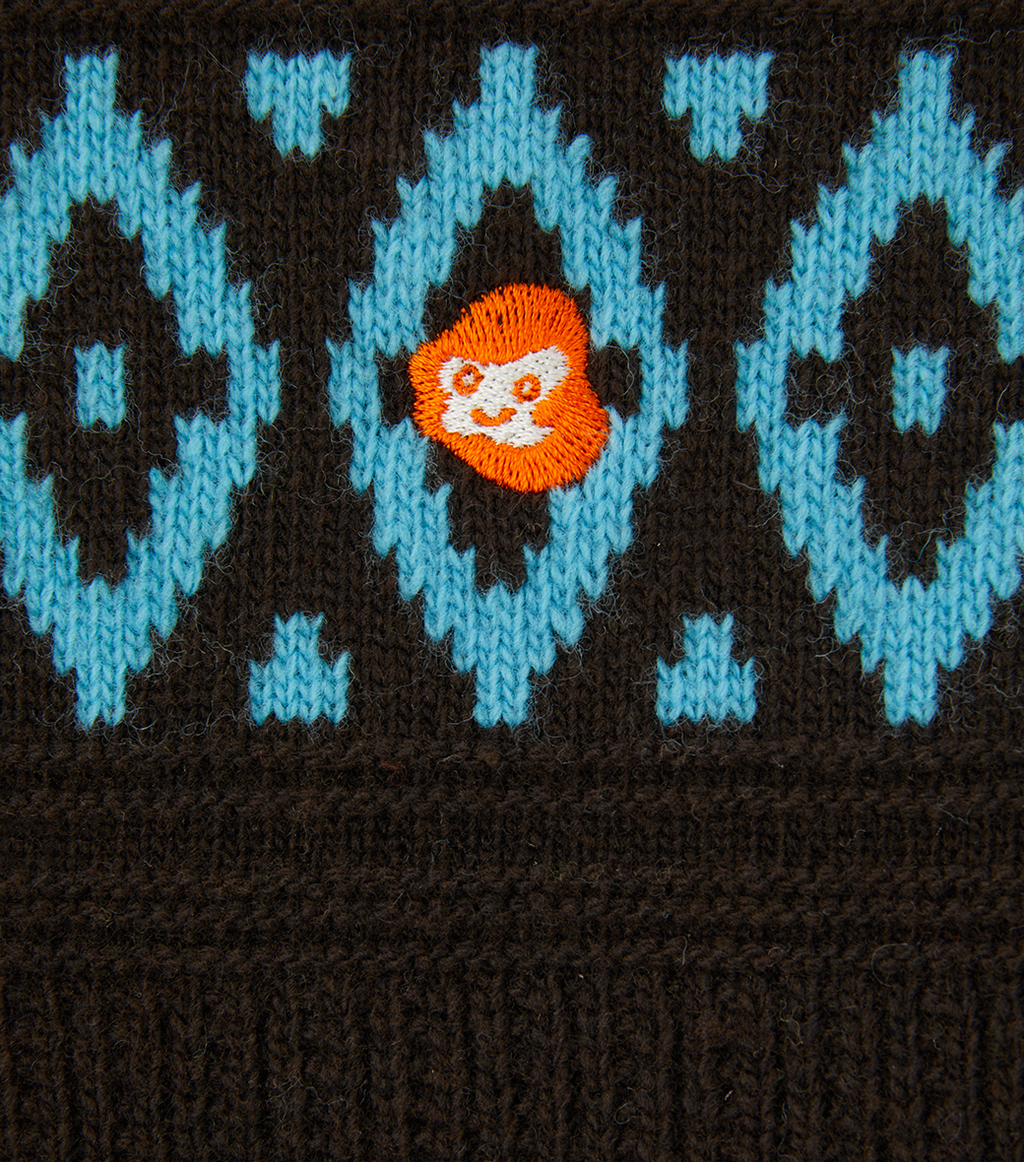Llege - Fair Isle Polo Knit (Brown) product image 3 | TRAB K-Fashion Australia