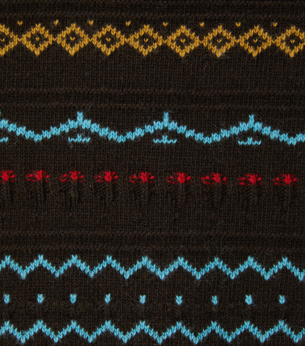 Llege - Fair Isle Polo Knit (Brown) product image 5 | TRAB K-Fashion Australia