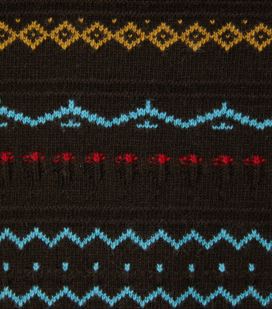 Llege - Fair Isle Polo Knit (Brown) product image 5 | TRAB K-Fashion Australia