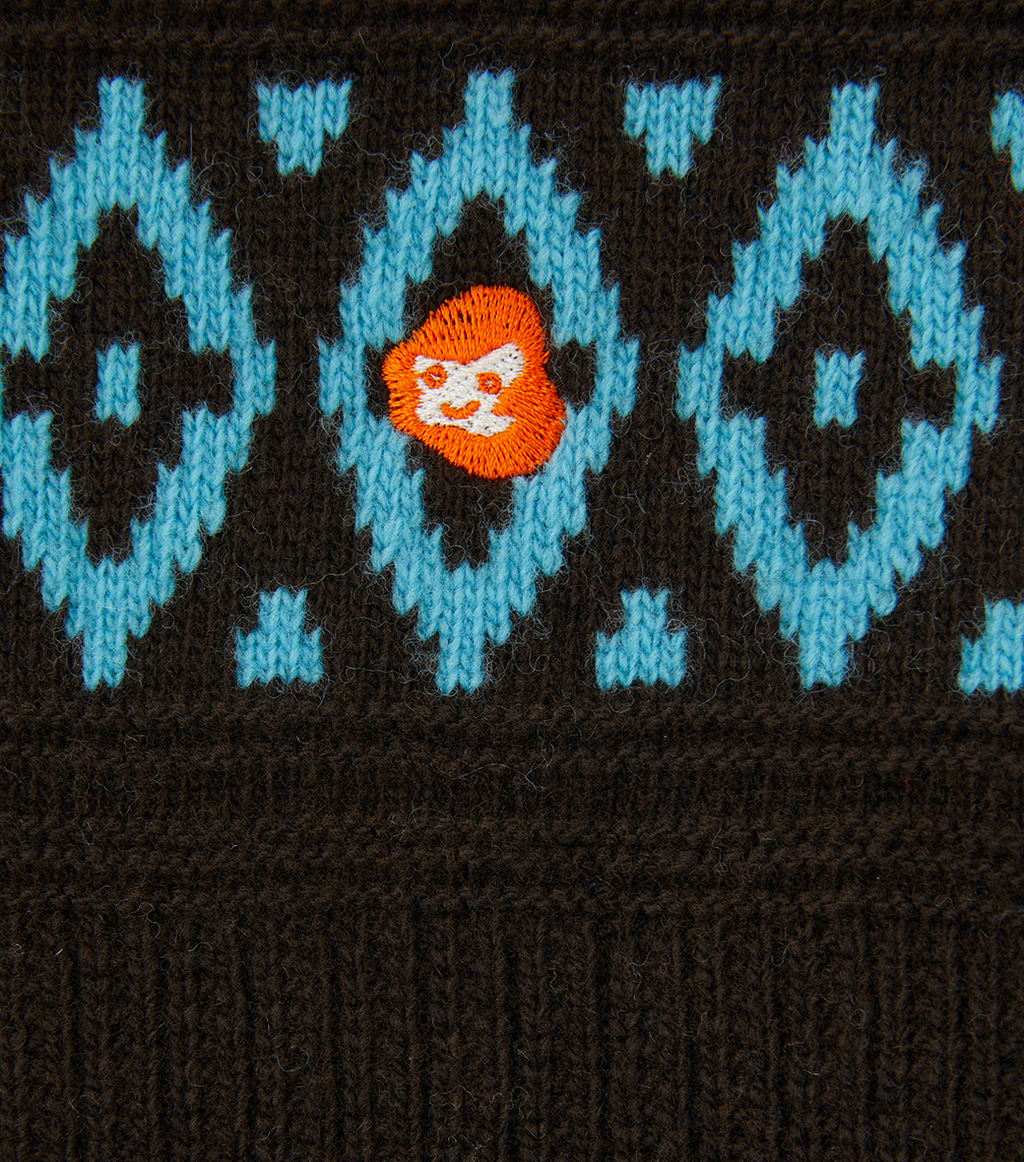 Llege - Fair Isle Round Sweater (Brown) product image 3 | TRAB K-Fashion Australia